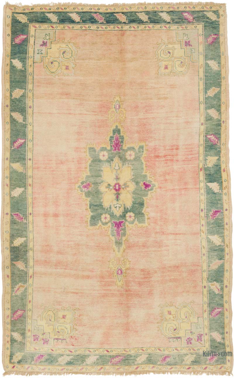 Vintage Turkish Hand-Knotted Rug - 5' 11" x 9' 1" (71" x 109") - K0085569