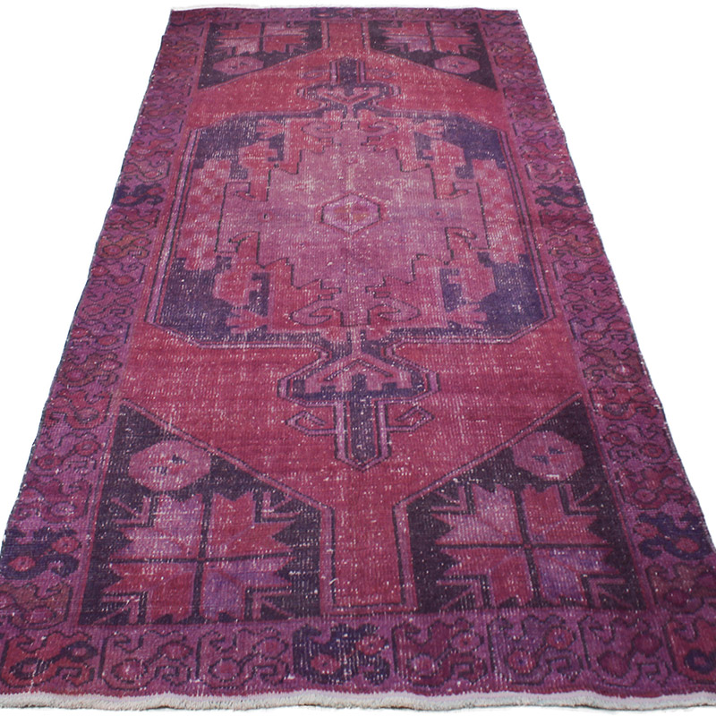 Alfombra Turca Vintage Sobre-teñida - K0085584