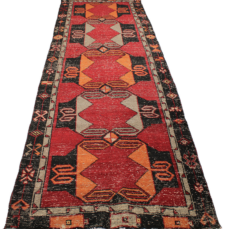 Alfombra Vintage Turca Anudada a Mano - K0085585