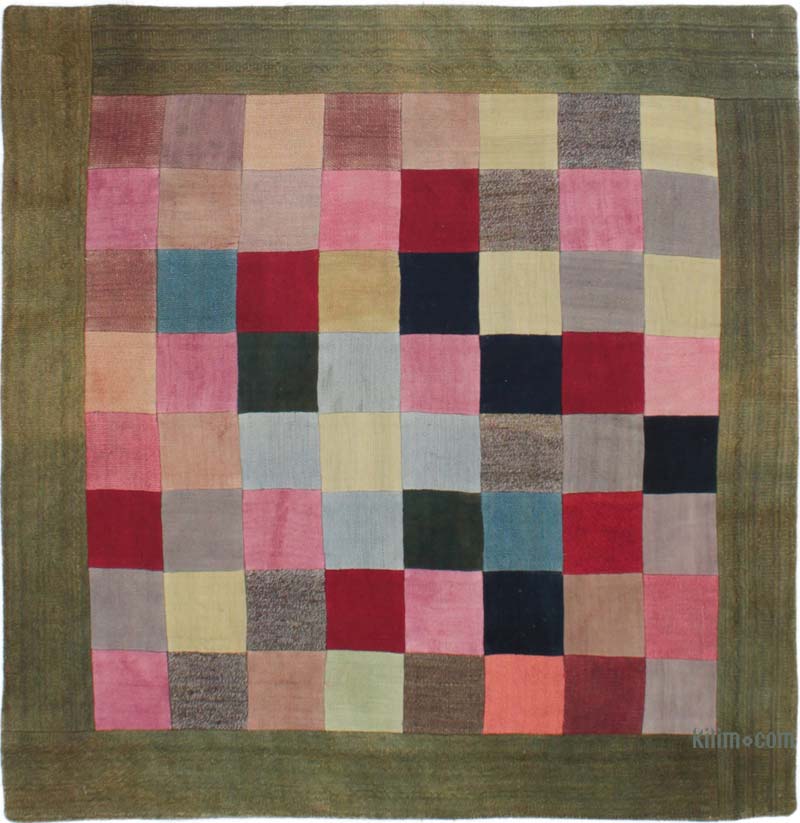 Patchwork Kilim - 104 cm x 106 cm - K0085588