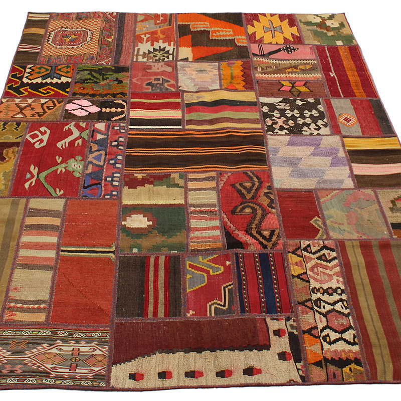 Patchwork Kilim Rug - 4' 2" x 6' 2" (50" x 74") - K0085594