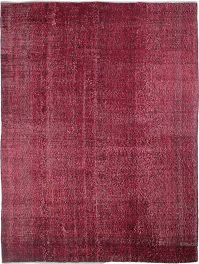 Over-dyed Vintage Hand-Knotted Turkish Rug - 6' 5" x 8' 6" (77" x 102")