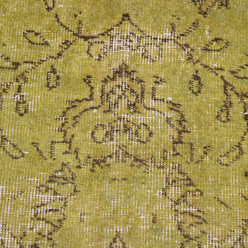 Over-dyed Vintage Hand-Knotted Turkish Rug - 4' 8" x 8' 5" (56" x 101") - K0085596