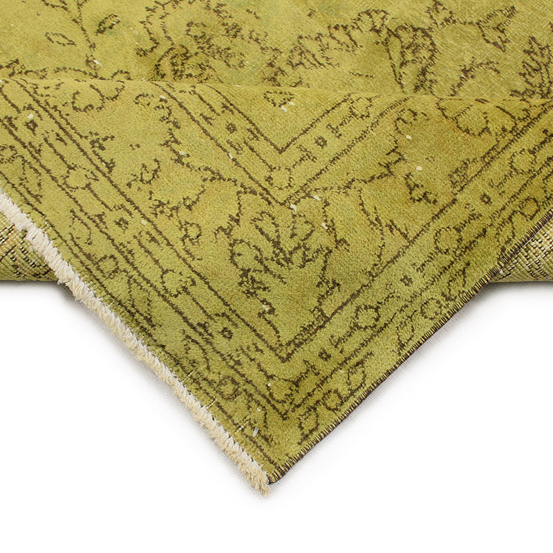 Over-dyed Vintage Hand-Knotted Turkish Rug - 4' 8" x 8' 5" (56" x 101") - K0085596