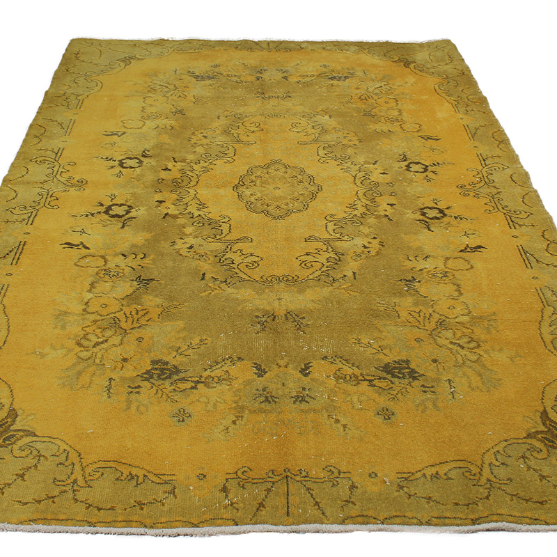 Alfombra Turca Vintage Sobre-teñida - K0085597