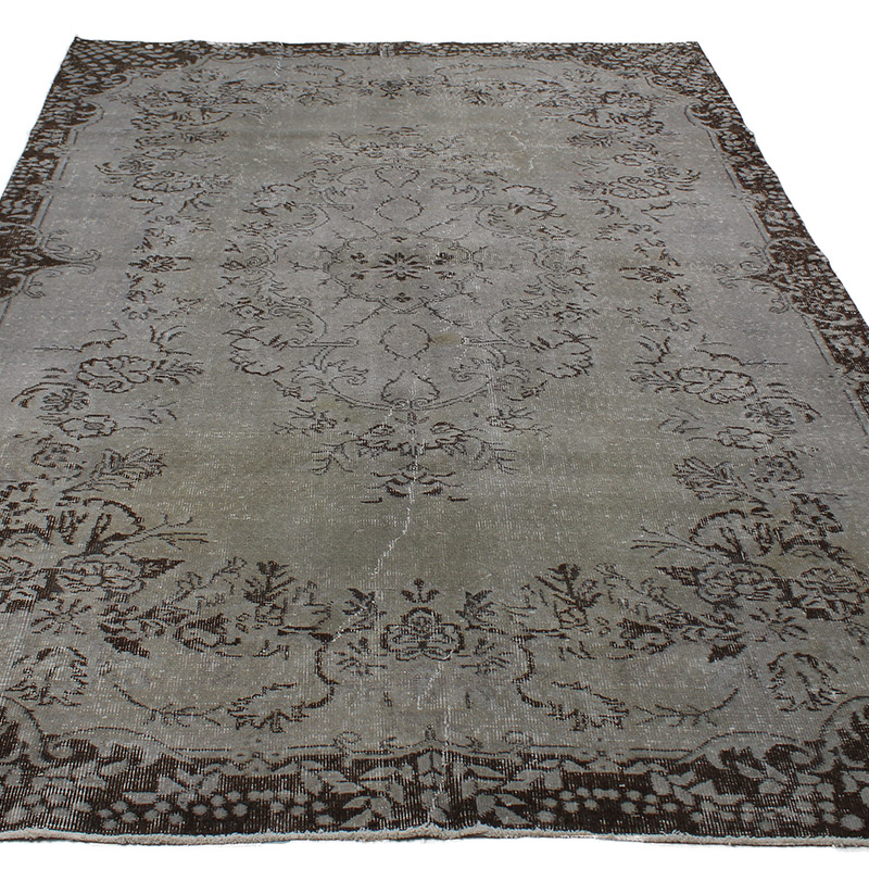 Boyalı El Dokuma Vintage Halı - 183 cm x 283 cm - K0085598
