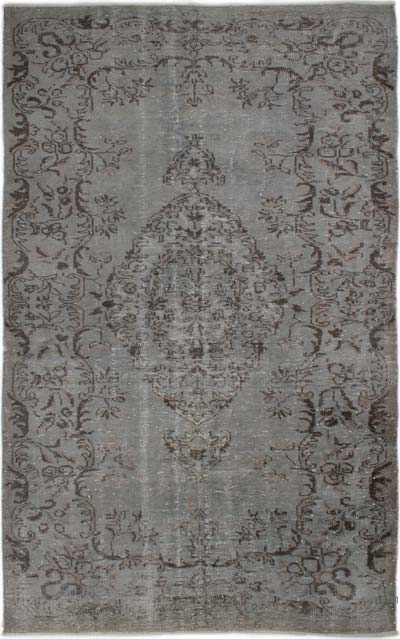 Over-dyed Vintage Hand-Knotted Turkish Rug - 5' 6" x 9' 4" (66" x 112")