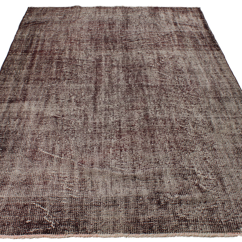 Over-dyed Vintage Hand-Knotted Turkish Rug - 5' 3" x 8' 9" (63" x 105") - K0085604