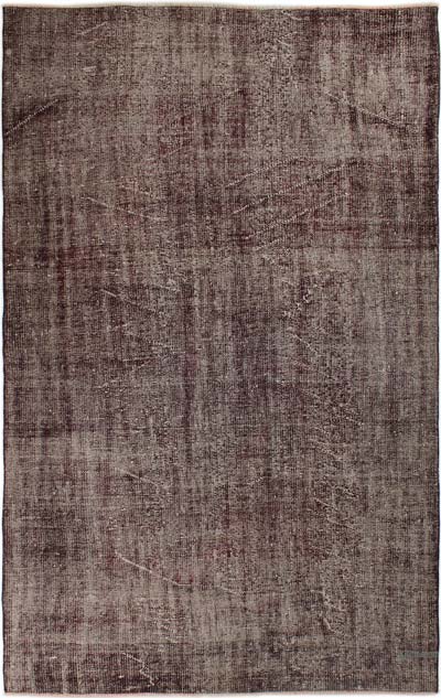 Over-dyed Vintage Hand-Knotted Turkish Rug - 5' 3" x 8' 9" (63" x 105")