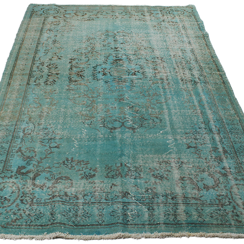 Boyalı El Dokuma Vintage Halı - K0085608