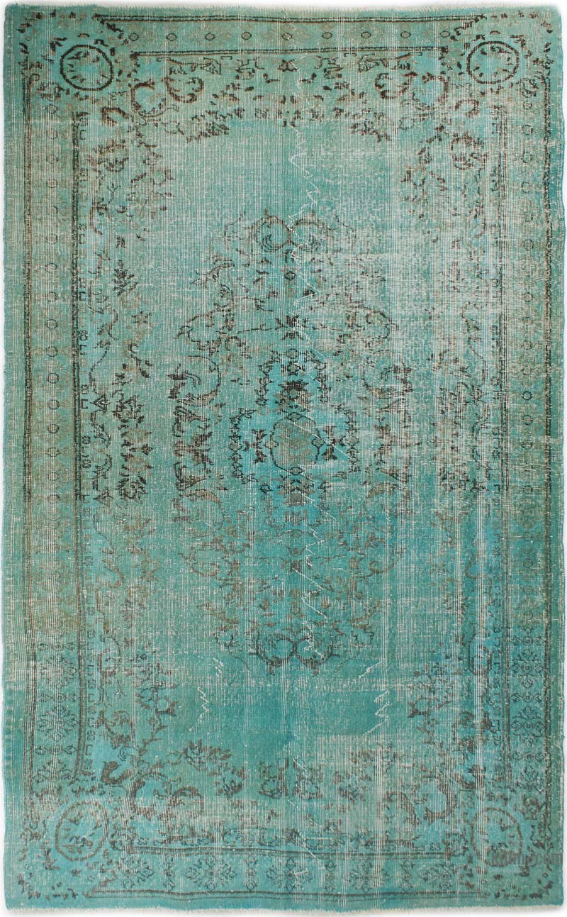 Boyalı El Dokuma Vintage Halı - K0085608