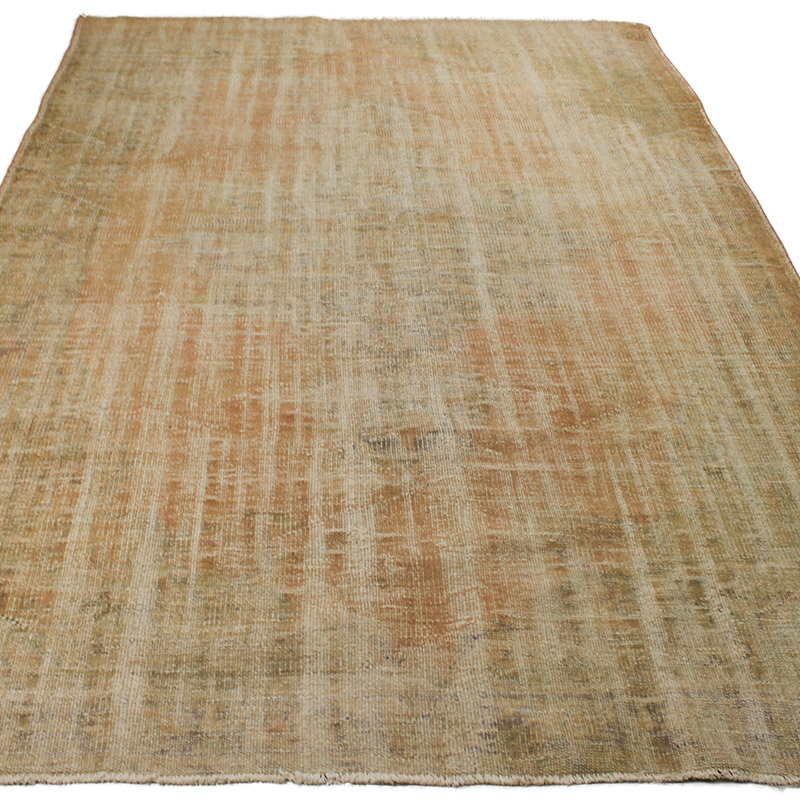Over-dyed Vintage Hand-Knotted Turkish Rug - 6' 6" x 9' 10" (78" x 118") - K0085609