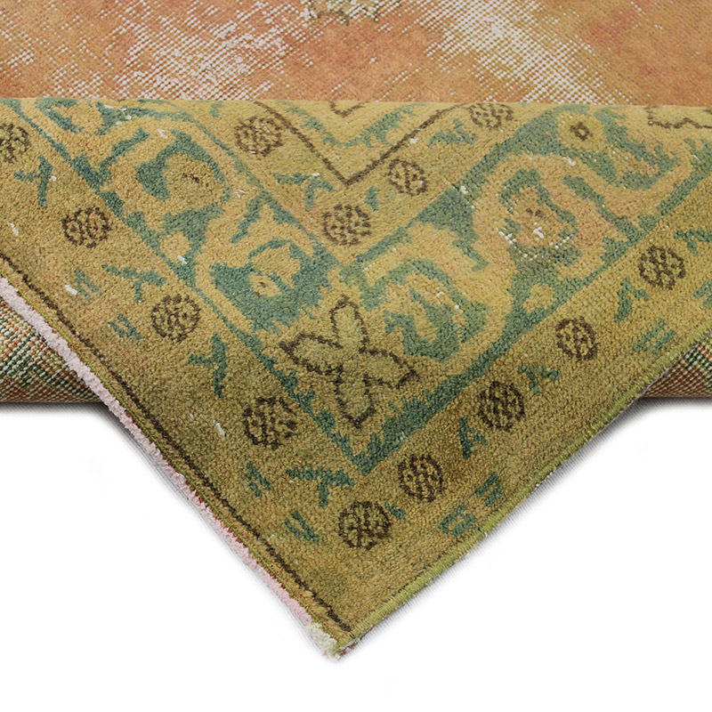 Over-dyed Vintage Hand-Knotted Turkish Rug - 4' 11" x 8' 7" (59" x 103") - K0085610