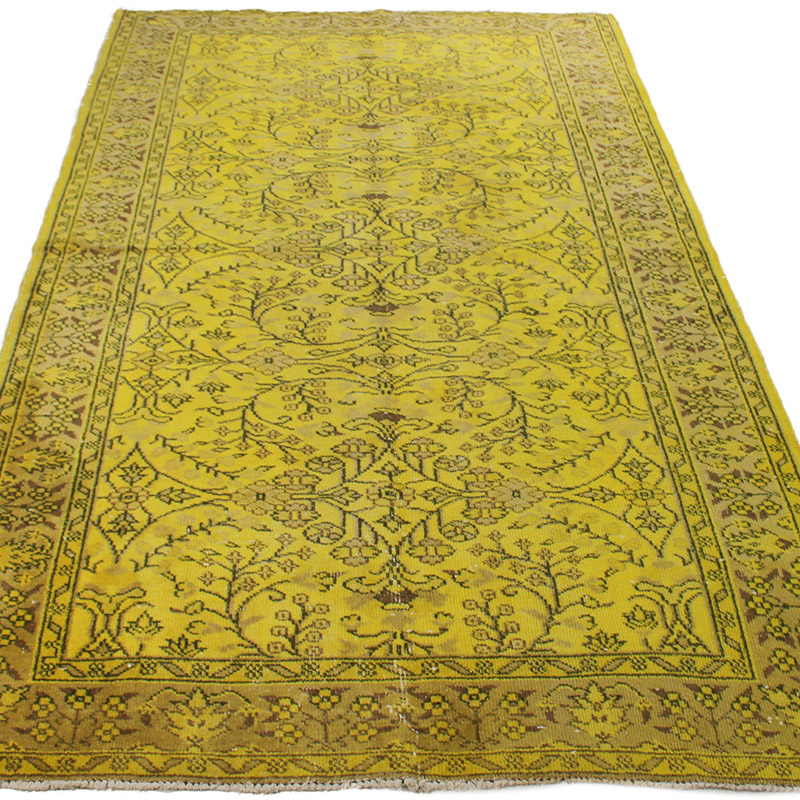 Alfombra Turca Vintage Sobre-teñida - K0085611