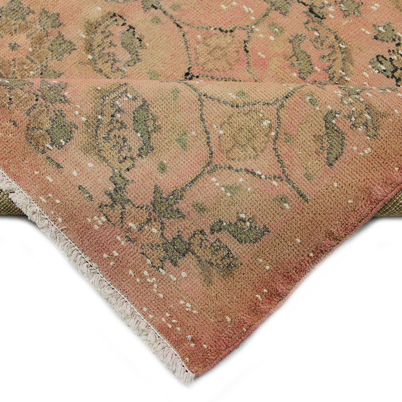 Over-dyed Vintage Hand-Knotted Turkish Rug - 5' 8" x 8' 9" (68" x 105") - K0085612