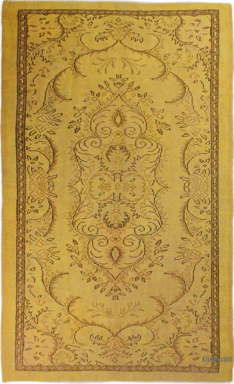 Boyalı El Dokuma Vintage Halı - 165 cm x 275 cm - K0085613