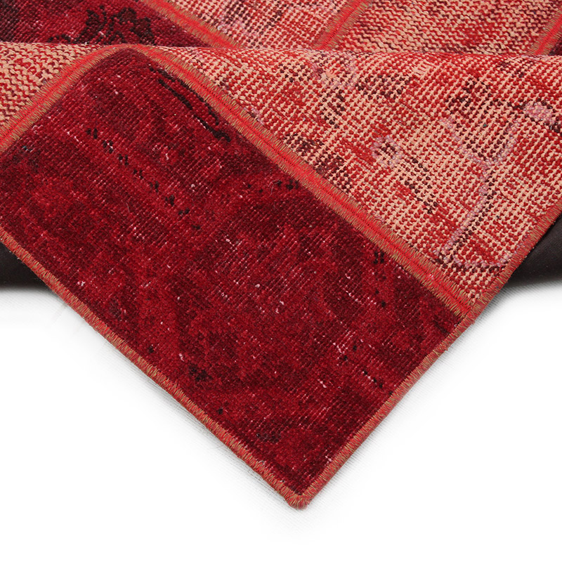 Patchwork Hand-Knotted Turkish Rug - 2' 7" x 4' 11" (31" x 59") - K0085614