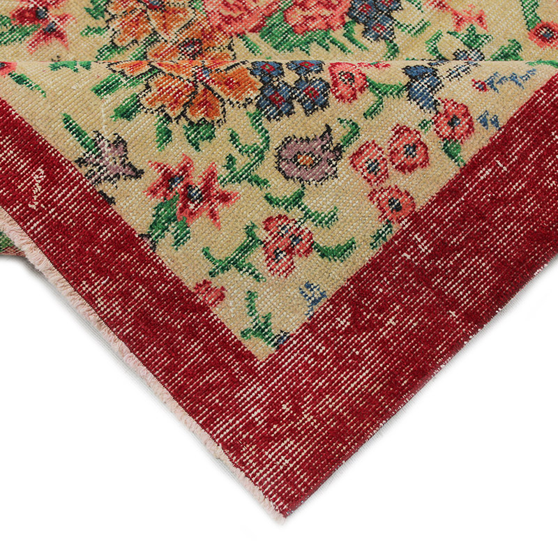 Vintage Turkish Hand-Knotted Rug - 3' 7" x 6' 5" (43" x 77") - K0085616