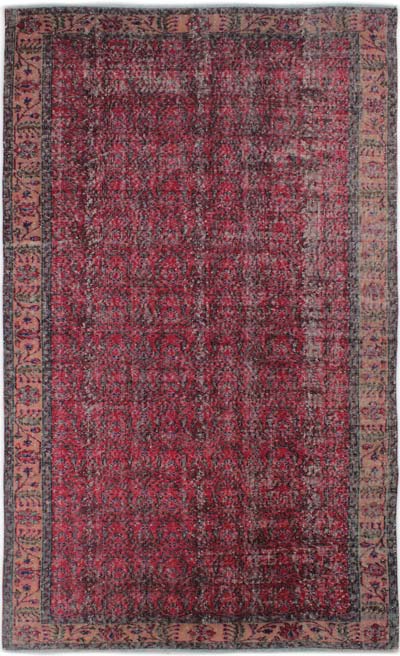 Vintage Turkish Hand-Knotted Rug - 5' 7" x 9' 2" (67" x 110")
