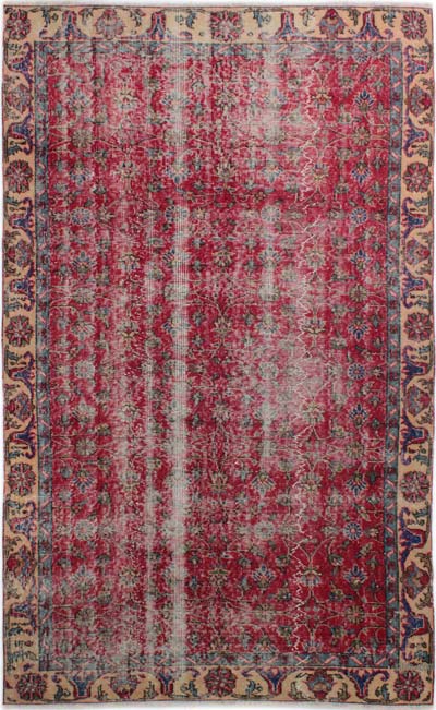 Vintage Turkish Hand-Knotted Rug - 4' 10" x 8'  (58" x 96")