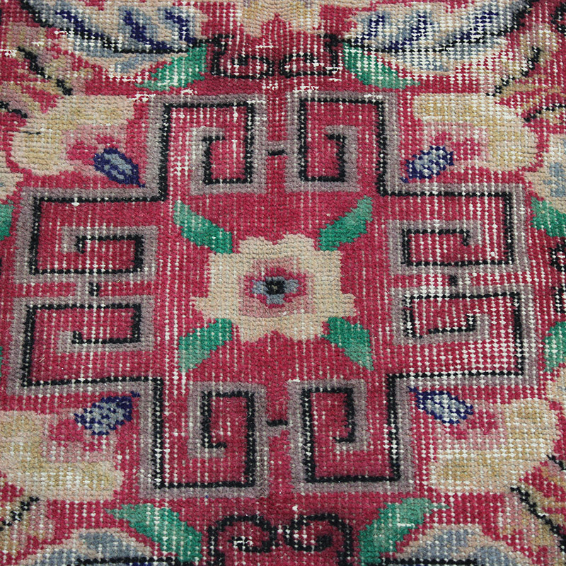 Vintage Turkish Hand-Knotted Rug - 3' 9" x 7' 1" (45" x 85") - K0085619