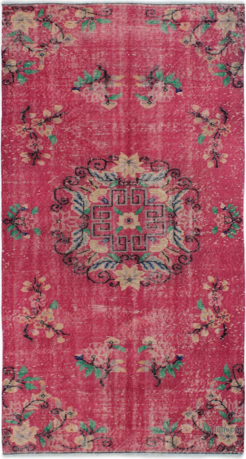Vintage Turkish Hand-Knotted Rug - 3' 9" x 7' 1" (45" x 85") - K0085619