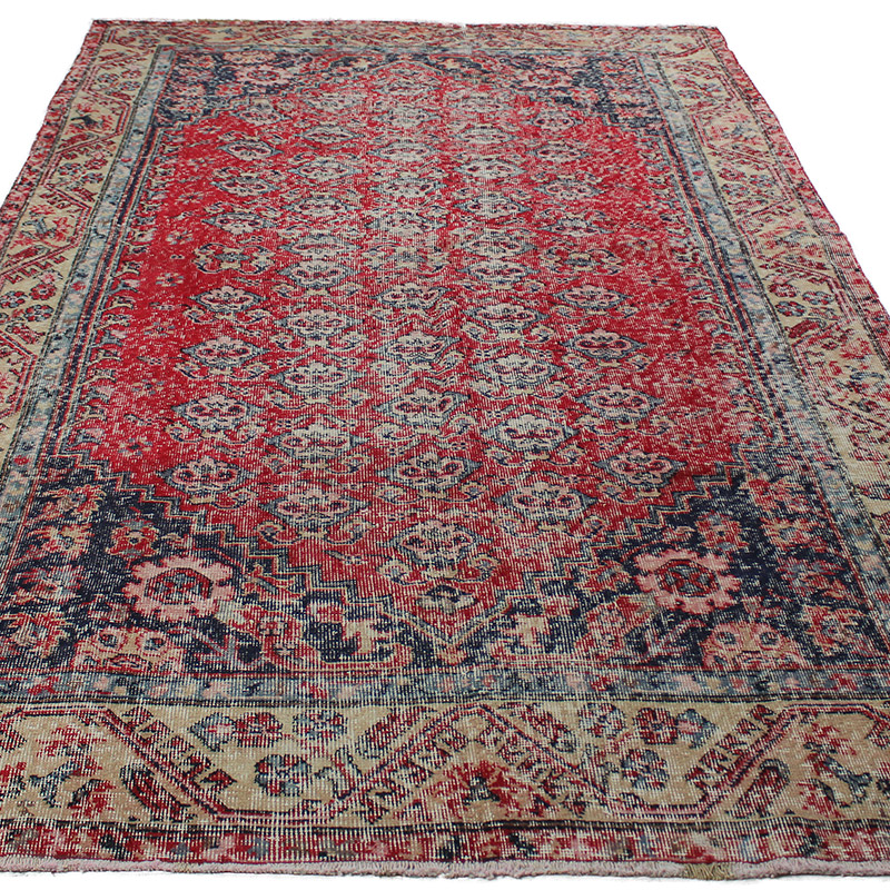 El Dokuma Vintage Halı - K0085621