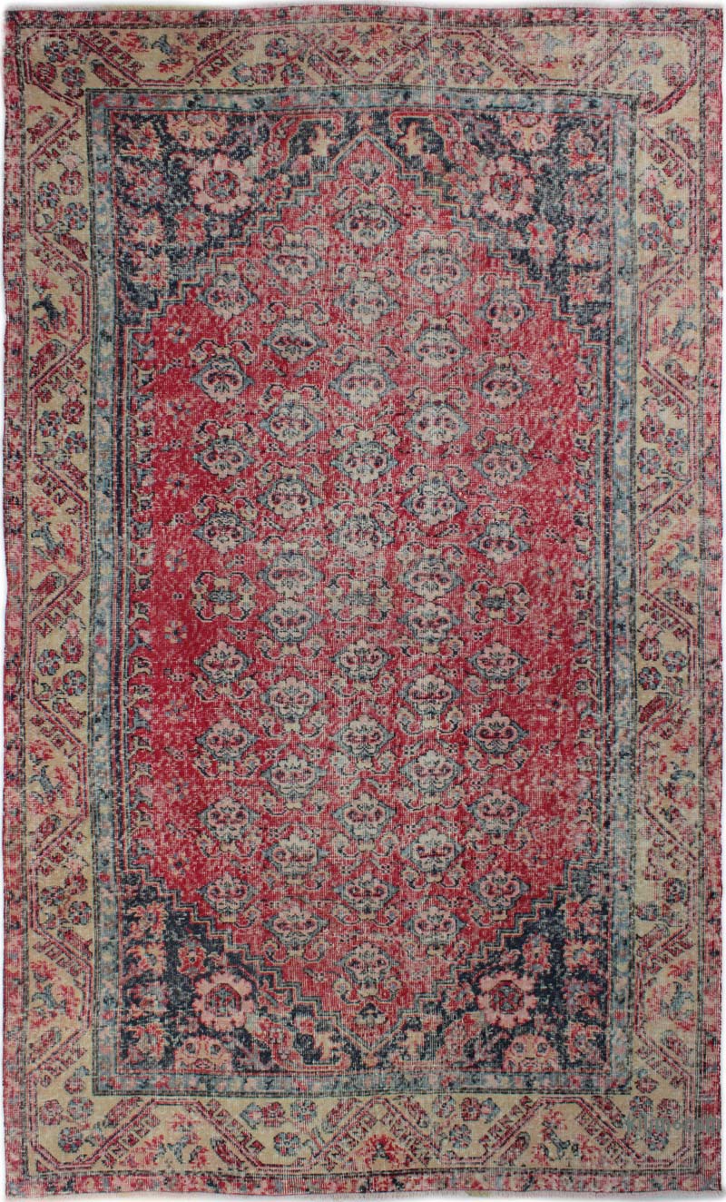El Dokuma Vintage Halı - K0085621