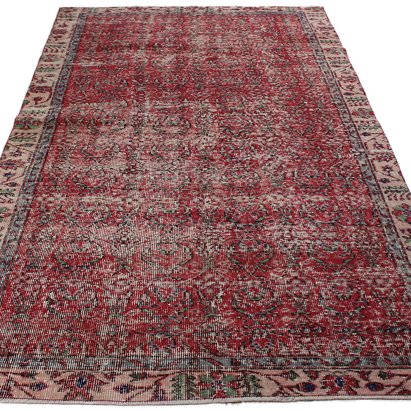 El Dokuma Vintage Halı - K0085622