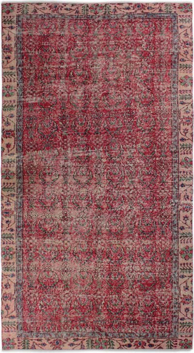 Vintage Turkish Hand-Knotted Rug - 4' 9" x 8' 11" (57" x 107")