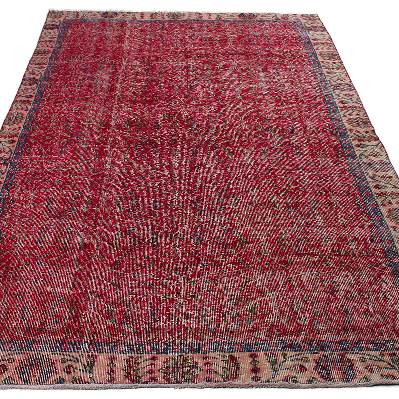 Alfombra Vintage Turca Anudada a Mano - K0085623