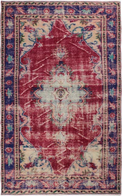 Vintage Turkish Hand-Knotted Rug - 4' 2" x 6' 9" (50" x 81")