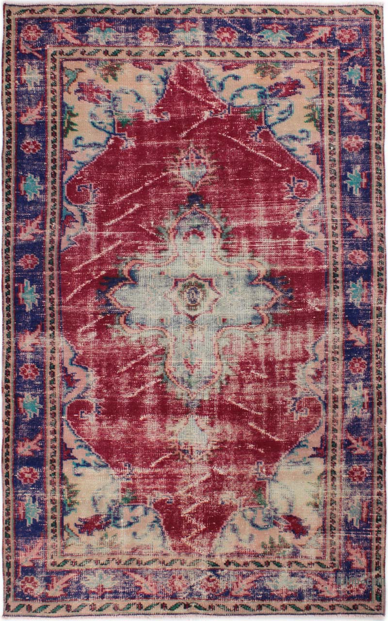 Vintage Turkish Hand-Knotted Rug - 4' 2" x 6' 9" (50" x 81") - K0085625