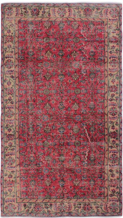 Vintage Turkish Hand-Knotted Rug - 3' 10" x 6' 9" (46" x 81")