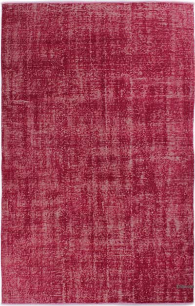 Over-dyed Vintage Hand-Knotted Turkish Rug - 4' 10" x 7' 7" (58" x 91")
