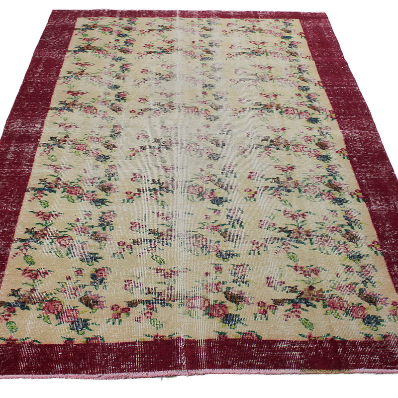 El Dokuma Vintage Halı - K0085634