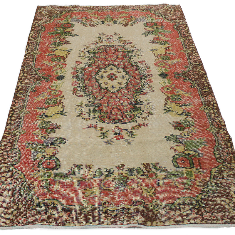 Vintage Turkish Hand-Knotted Rug - 3' 8" x 6' 6" (44" x 78") - K0085638