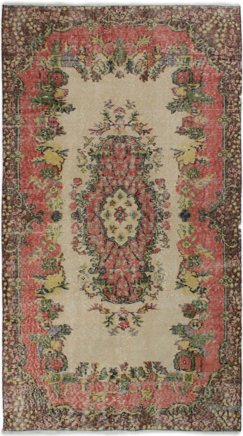 Vintage Turkish Hand-Knotted Rug - 3' 8" x 6' 6" (44" x 78") - K0085638