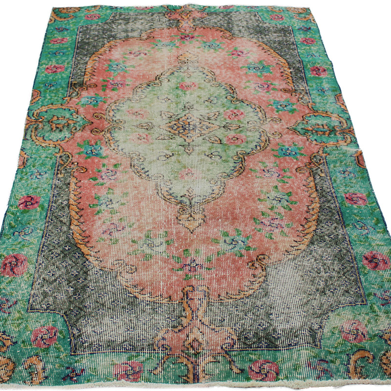 El Dokuma Vintage Halı - 111 cm x 187 cm - K0085639