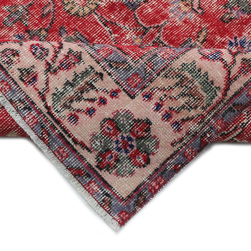 Alfombra Vintage Turca Anudada a Mano - 173 cm x 273 cm - K0085640