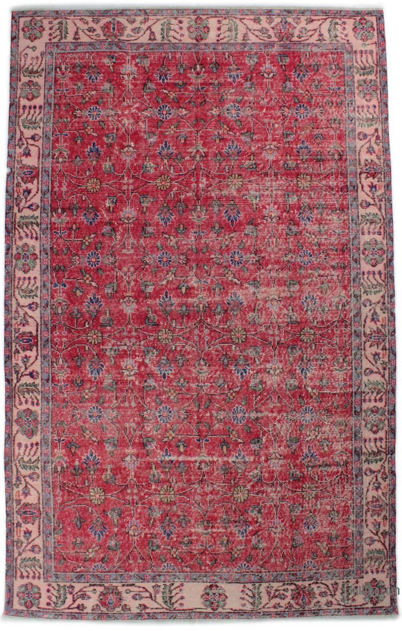 Alfombra Vintage Turca Anudada a Mano - 173 cm x 273 cm - K0085640