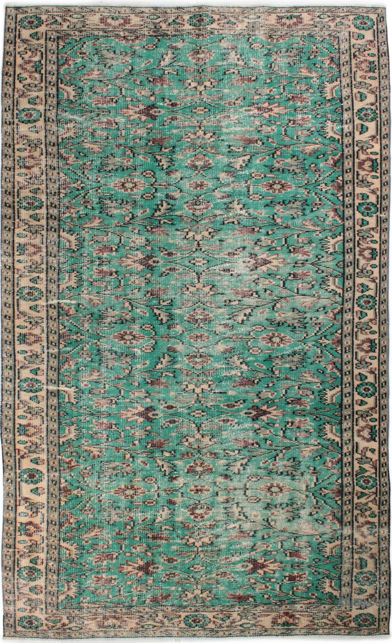 El Dokuma Vintage Halı - 156 cm x 260 cm - K0085642