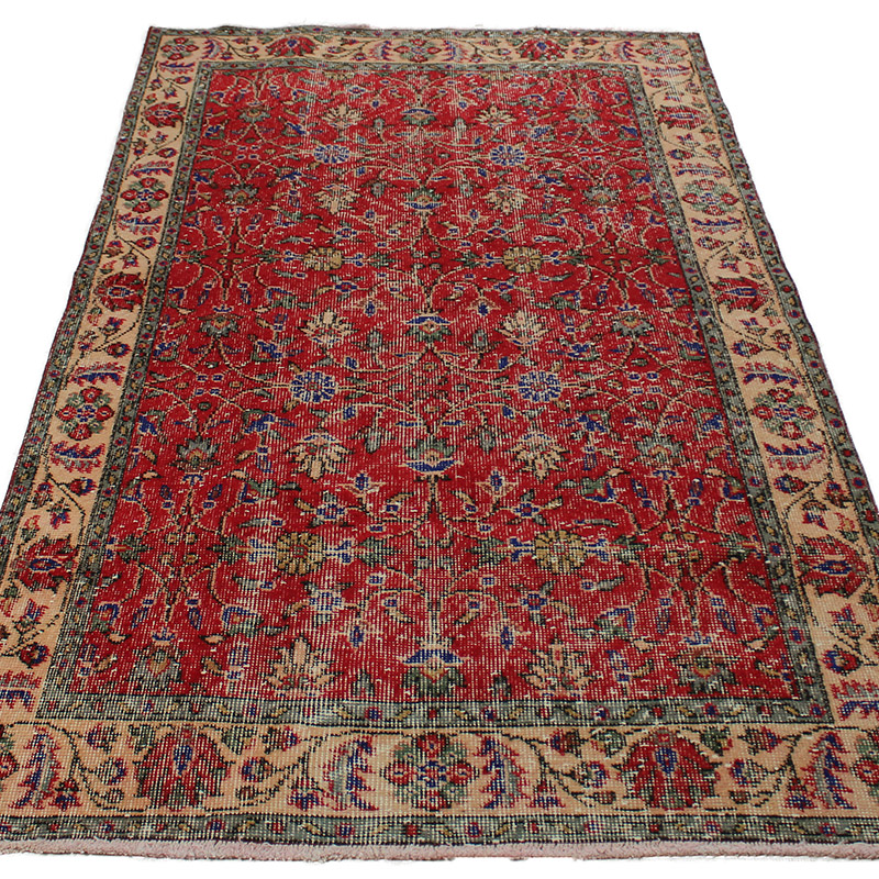 El Dokuma Vintage Halı - K0085646
