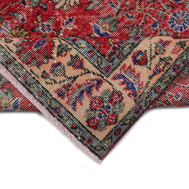 El Dokuma Vintage Halı - K0085646
