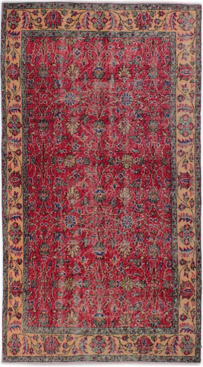 Vintage Turkish Hand-Knotted Rug - 3' 8" x 6' 8" (44" x 80")