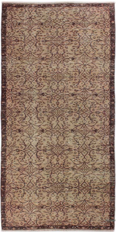 Vintage Turkish Hand-Knotted Rug - 3' 9" x 7' 7" (45" x 91")