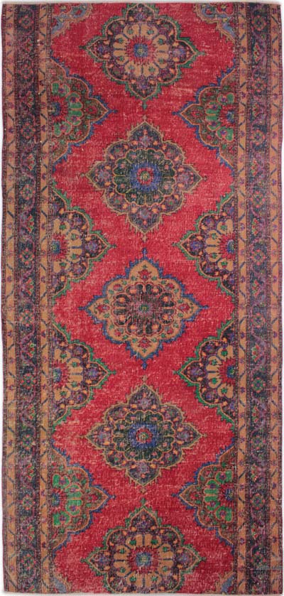 Vintage Turkish Hand-Knotted Rug - 4' 9" x 10' 4" (57" x 124")