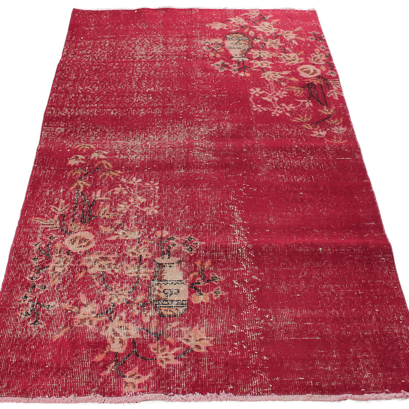 Alfombra Vintage Turca Anudada a Mano - K0085652