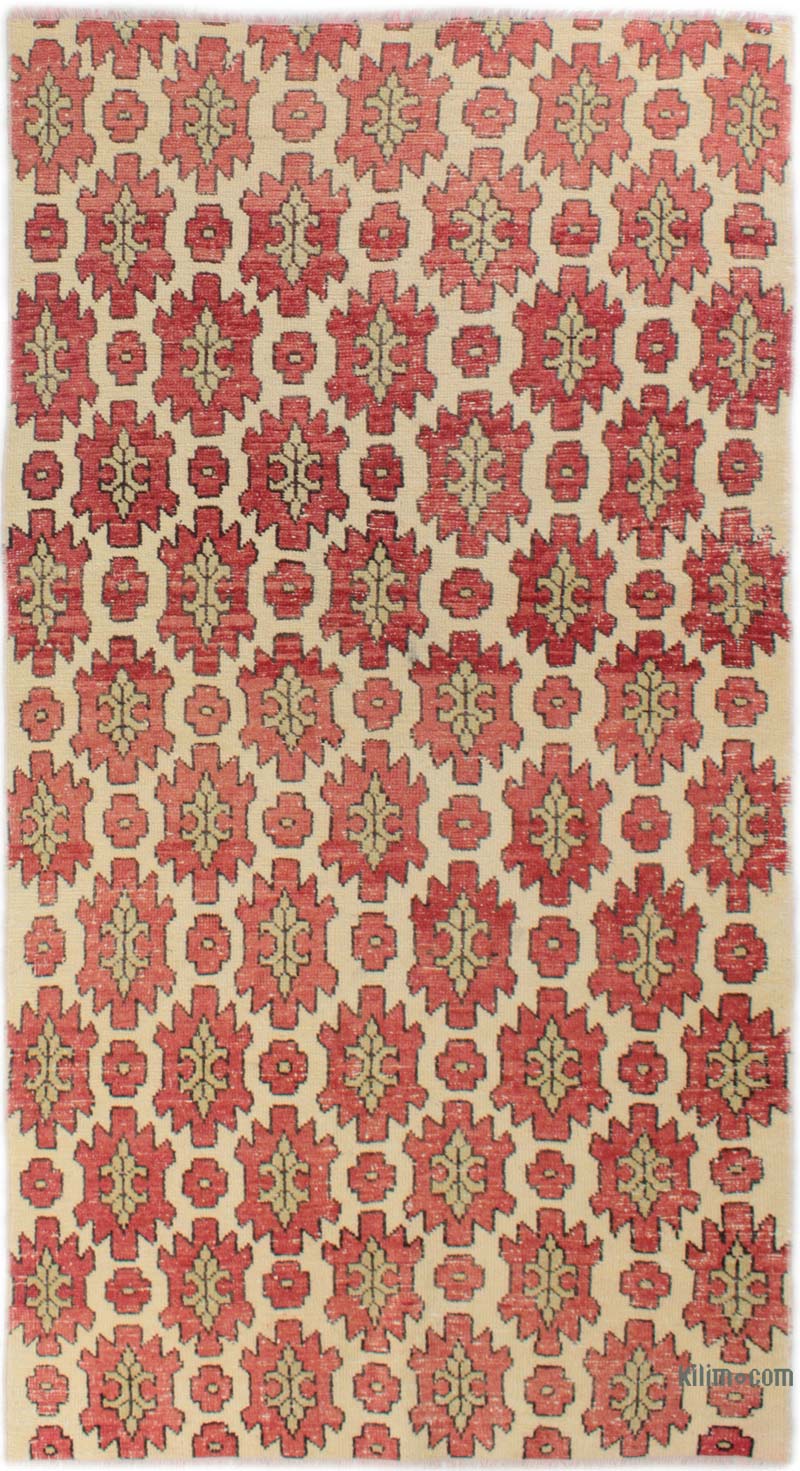 Vintage Turkish Hand-Knotted Rug - 3' 6" x 6' 5" (42" x 77") - K0085653