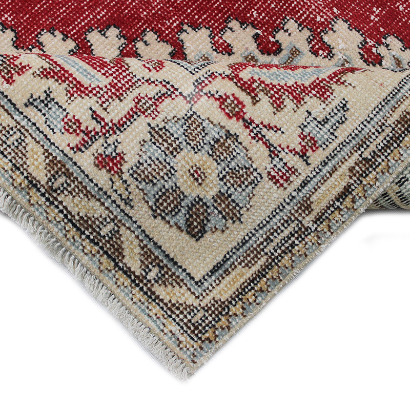 Alfombra Vintage Turca Anudada a Mano - K0085654